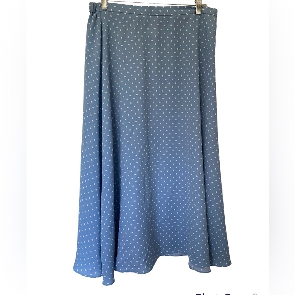 ✨Host pick✨ ! Koret Light Blue Polka Dot Flowy Ankle Length Skirt